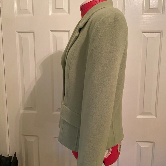 Burberry Cashmere Jacket Womens size 12 - Green - Picture 2 of 10